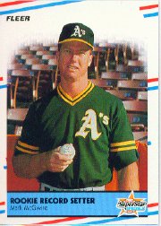 1988 Fleer Baseball Cards      629     Mark McGwire HL
